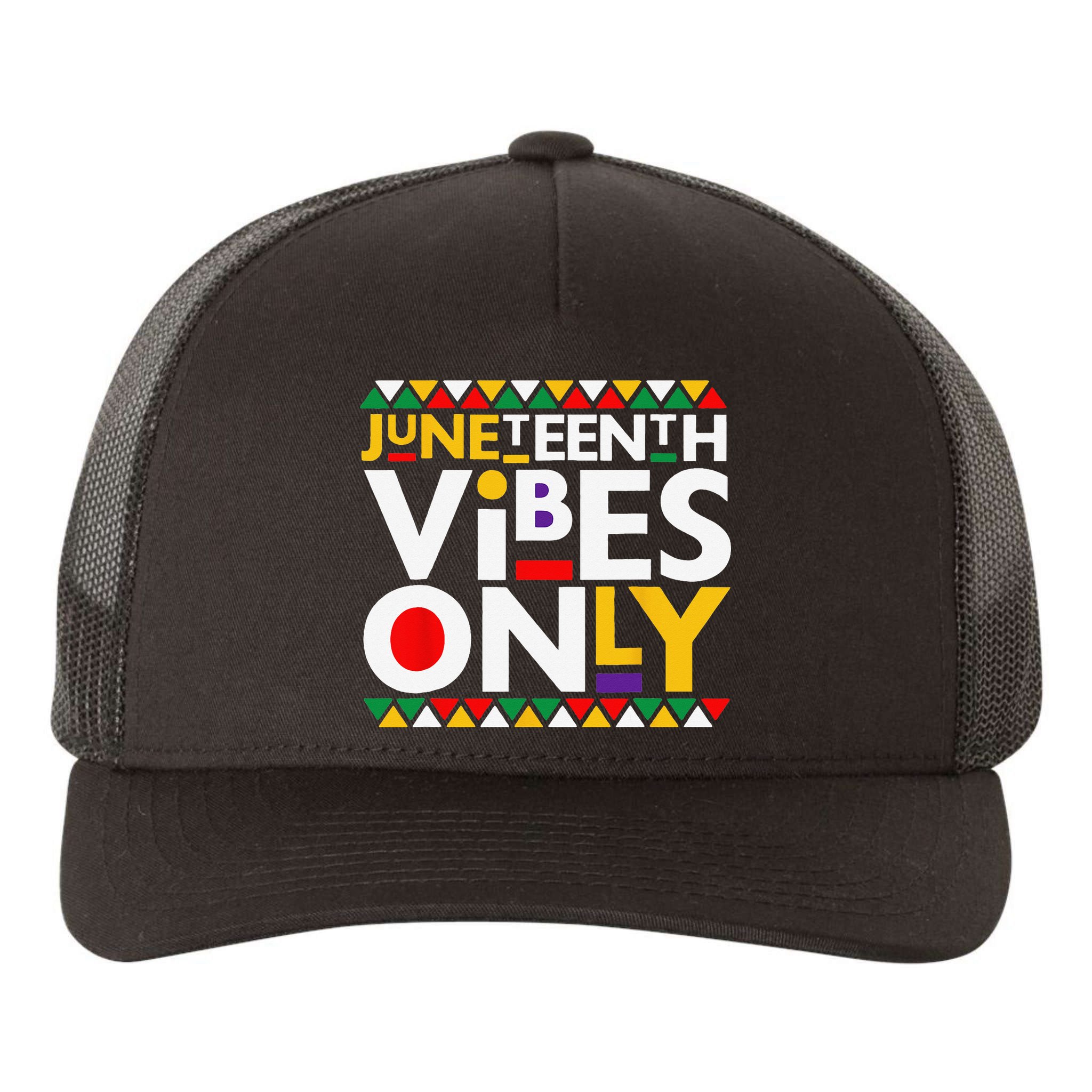 Juneteenth Vibes Only 1865 African American Yupoong Adult 5-Panel Trucker Hat