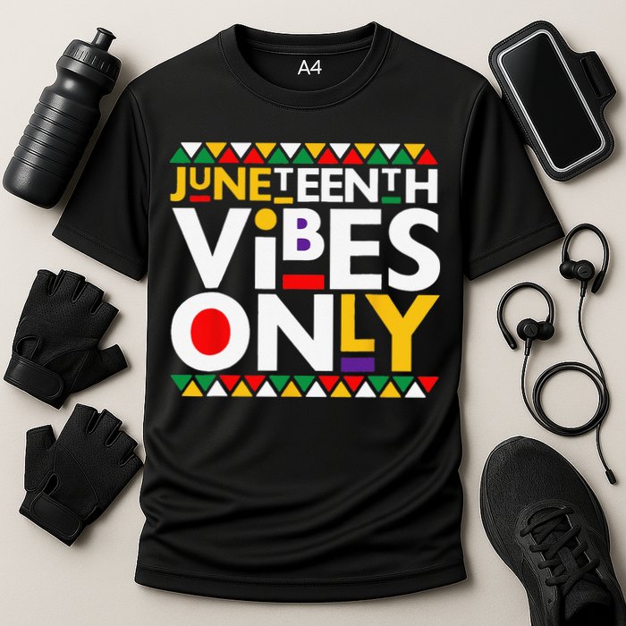 Juneteenth Vibes Only 1865 African American Cooling Performance Crew T-Shirt