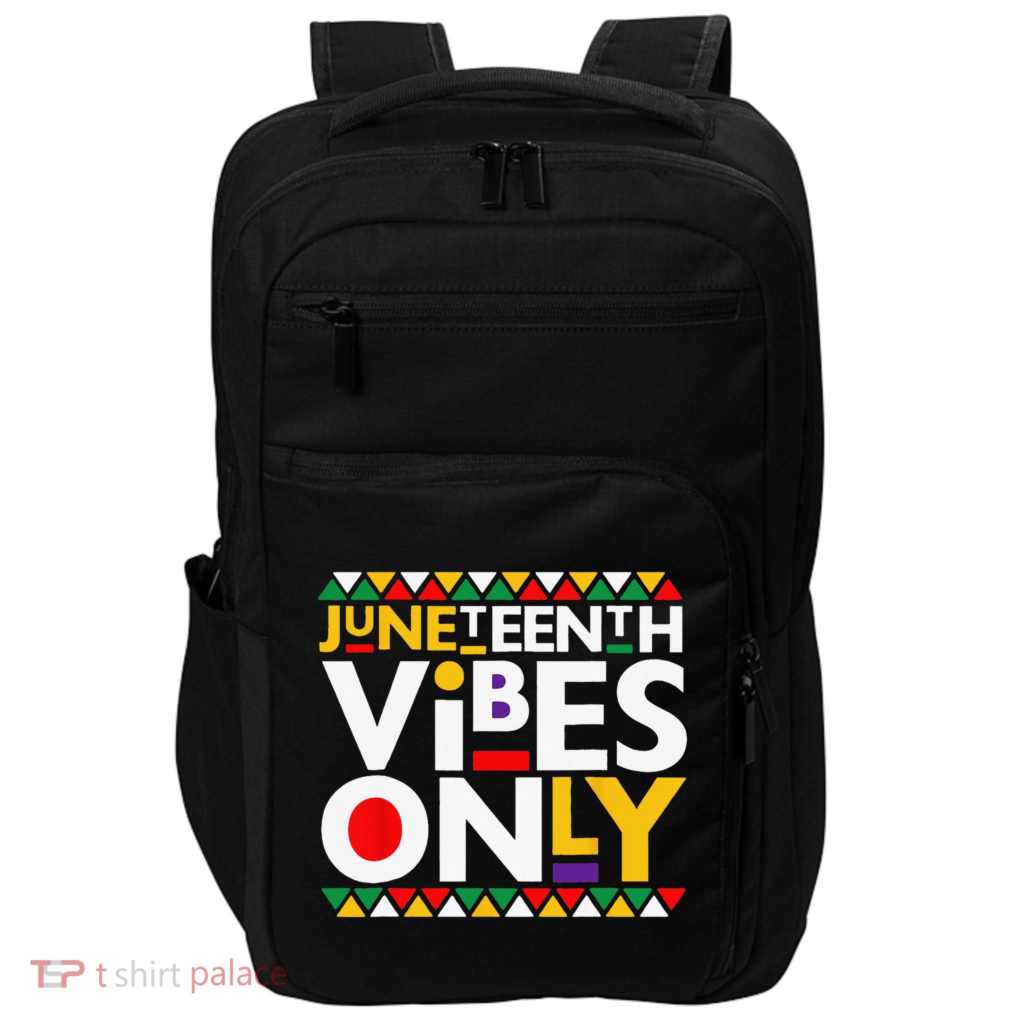 Juneteenth Vibes Only 1865 African American Impact Tech Backpack