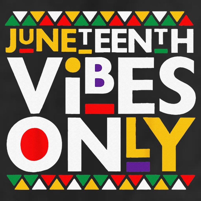 Juneteenth Vibes Only 1865 African American Adult Drive Performance Visor