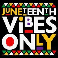 Juneteenth Vibes Only 1865 African American Drawstring Bag