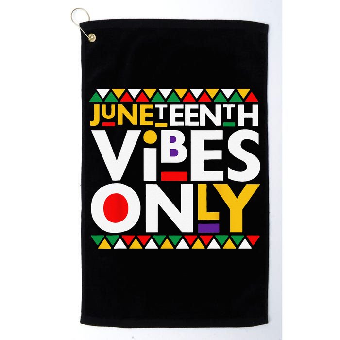 Juneteenth Vibes Only 1865 African American Golf Towel