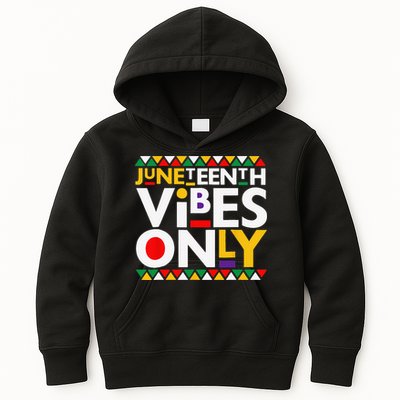 Juneteenth Vibes Only 1865 African American Kids Hoodie
