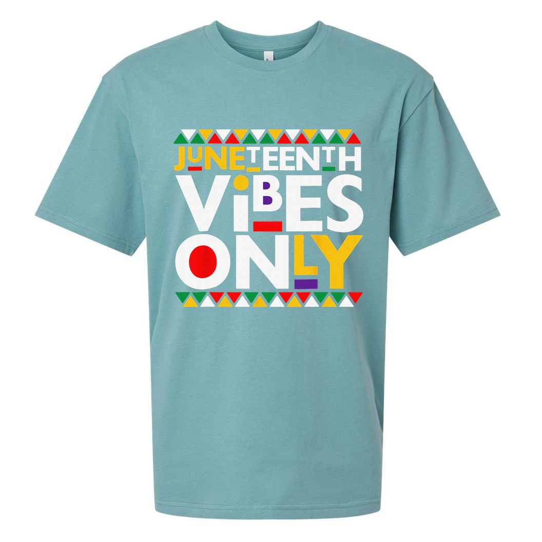 Juneteenth Vibes Only 1865 African American Sueded Cloud Jersey T-Shirt