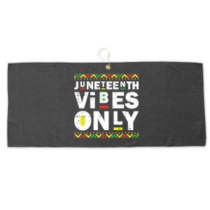 Junenth Vibes Only Black History Blm African American Cool Gift Large Microfiber Waffle Golf Towel