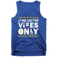 Junenth Vibes Only Black History Blm African American Cool Gift Tank Top