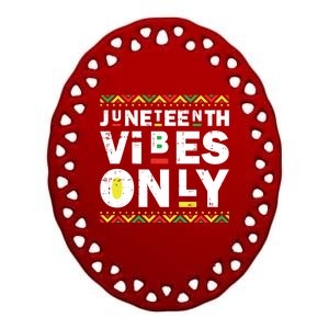 Junenth Vibes Only Black History Blm African American Cool Gift Ceramic Oval Ornament