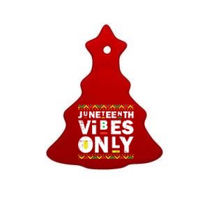 Junenth Vibes Only Black History Blm African American Cool Gift Ceramic Tree Ornament