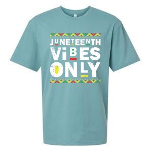 Junenth Vibes Only Black History Blm African American Cool Gift Sueded Cloud Jersey T-Shirt