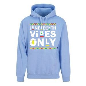 Junenth Vibes Only Black History Blm African American Cool Gift Unisex Surf Hoodie