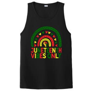 Juneteenth Vibes Only Rainbow African America Black Pride Funny Gift PosiCharge Competitor Tank