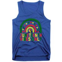 Juneteenth Vibes Only Rainbow African America Black Pride Funny Gift Tank Top