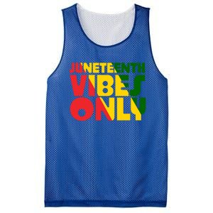 Juneteenth Vibes Only African America Flag Indepedence Day Gift Mesh Reversible Basketball Jersey Tank