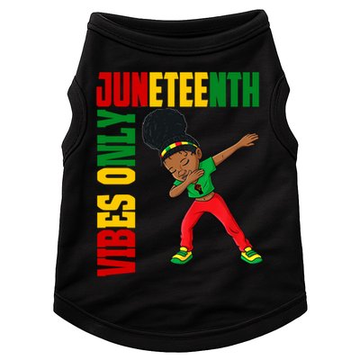 Juneteenth Vibes Only African Dabbing Black Freedom Meaningful Gift Doggie Tank
