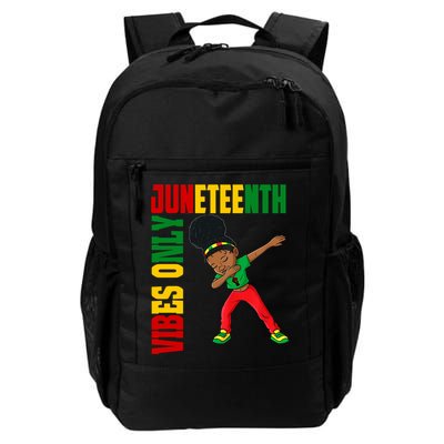 Juneteenth Vibes Only African Dabbing Black Freedom Meaningful Gift Backpack