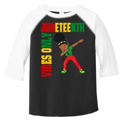 Juneteenth Vibes Only African Dabbing Black Freedom Meaningful Gift Toddler Fine Jersey T-Shirt