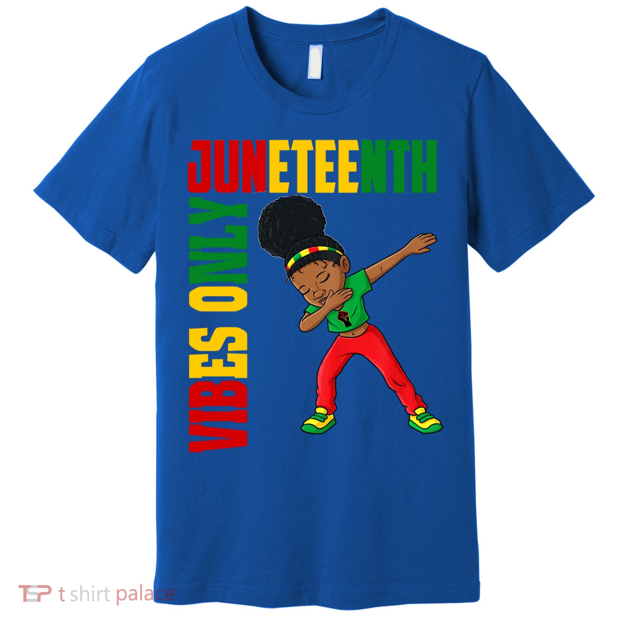 Juneteenth Vibes Only African Dabbing Black Freedom Meaningful Gift Premium T-Shirt