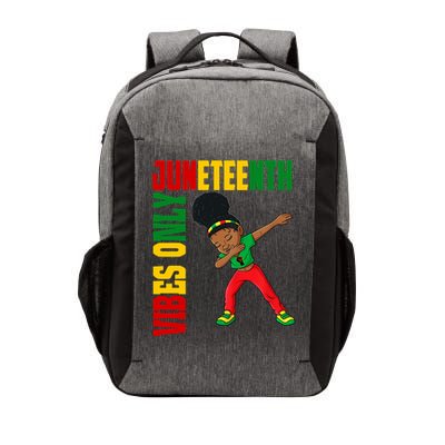 Juneteenth Vibes Only African Dabbing Black Freedom Meaningful Gift Vector Backpack