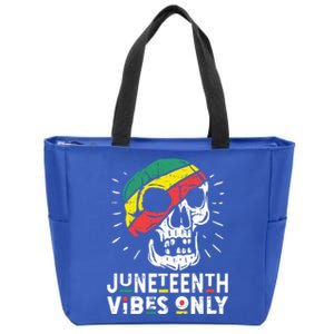 Junenth Vibes Only Black History Blm African American Gift Zip Tote Bag