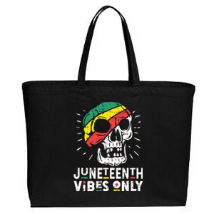 Junenth Vibes Only Black History Blm African American Gift Cotton Canvas Jumbo Tote