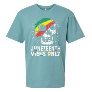 Junenth Vibes Only Black History Blm African American Gift Sueded Cloud Jersey T-Shirt