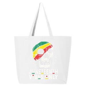 Junenth Vibes Only Black History Blm African American Gift 25L Jumbo Tote