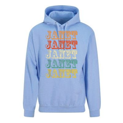 Janet Vintage Retro Unisex Surf Hoodie