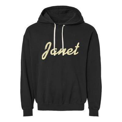 Janet Vintage Retro Garment-Dyed Fleece Hoodie