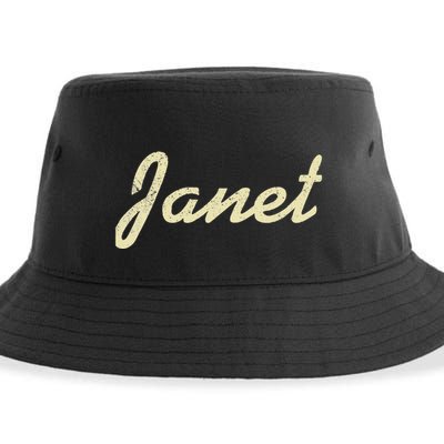 Janet Vintage Retro Sustainable Bucket Hat
