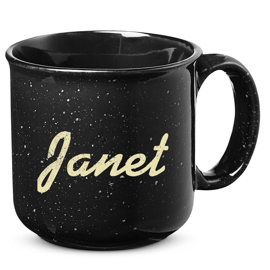 Janet Vintage Retro 15oz Campfire Ceramic Mug