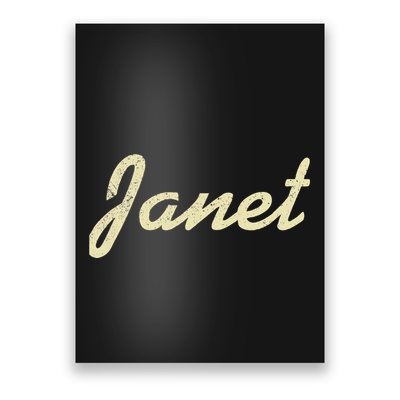Janet Vintage Retro Poster