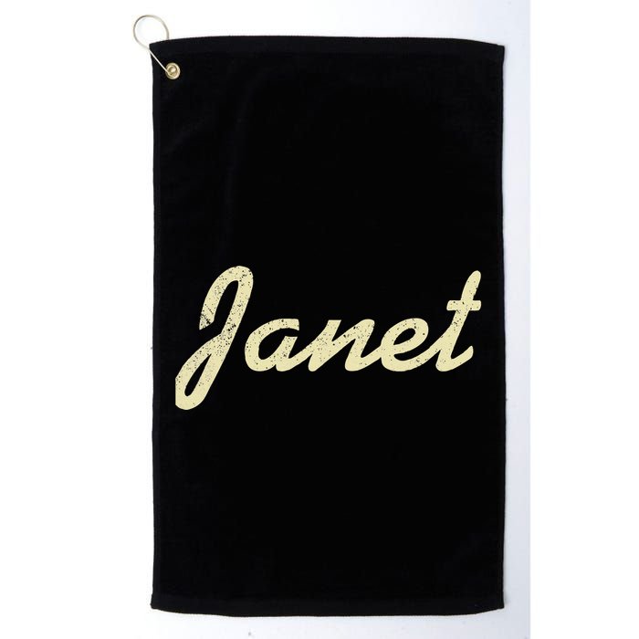 Janet Vintage Retro Golf Towel