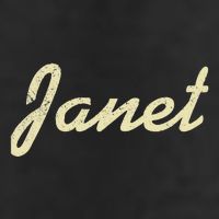 Janet Vintage Retro Golf Towel