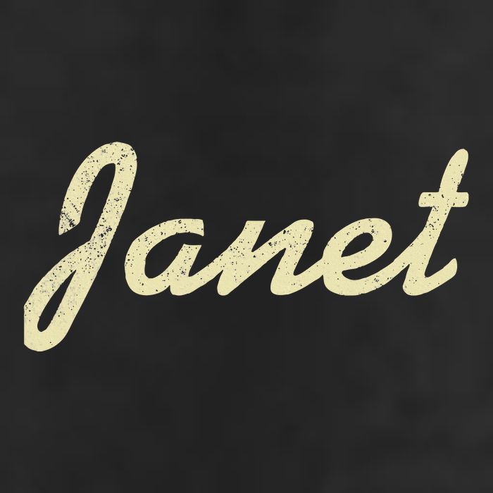 Janet Vintage Retro Golf Towel