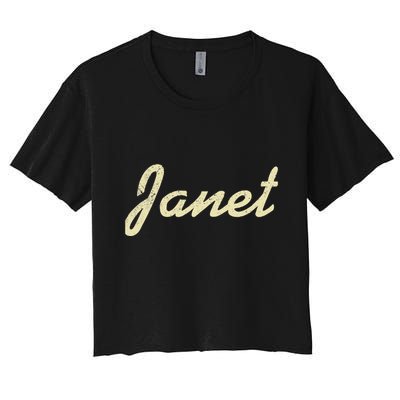 Janet Vintage Retro Crop Top