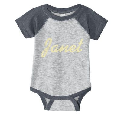 Janet Vintage Retro Infant Baby Jersey Bodysuit