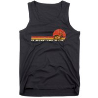 Jackrabbit Vintage Retro Sunset Pine Tree Save The Jackalope Tank Top