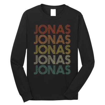 Jonas Vintage Retro names style  Long Sleeve Shirt