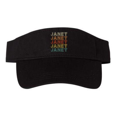 Janet Vintage Retro For Women Men Valucap Bio-Washed Visor