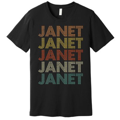 Janet Vintage Retro Premium T-Shirt