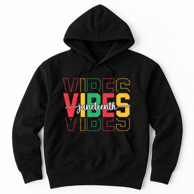 Juneteenth Vibes Retro Vintage 1865 Women Girl Afro Proud Hoodie