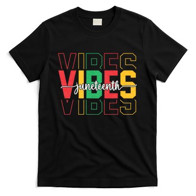 Juneteenth Vibes Retro Vintage 1865 Women Girl Afro Proud T-Shirt