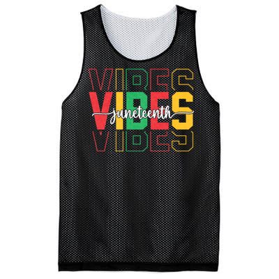 Juneteenth Vibes Retro Vintage 1865 Women Girl Afro Proud Mesh Reversible Basketball Jersey Tank