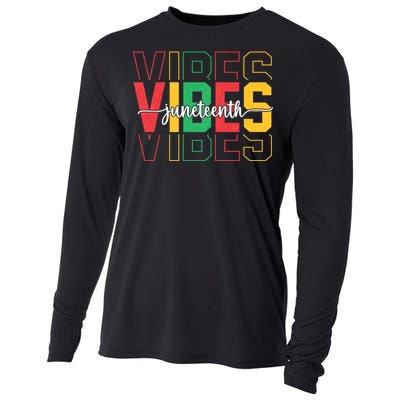 Juneteenth Vibes Retro Vintage 1865 Women Girl Afro Proud Cooling Performance Long Sleeve Crew