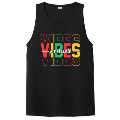 Juneteenth Vibes Retro Vintage 1865 Women Girl Afro Proud PosiCharge Competitor Tank