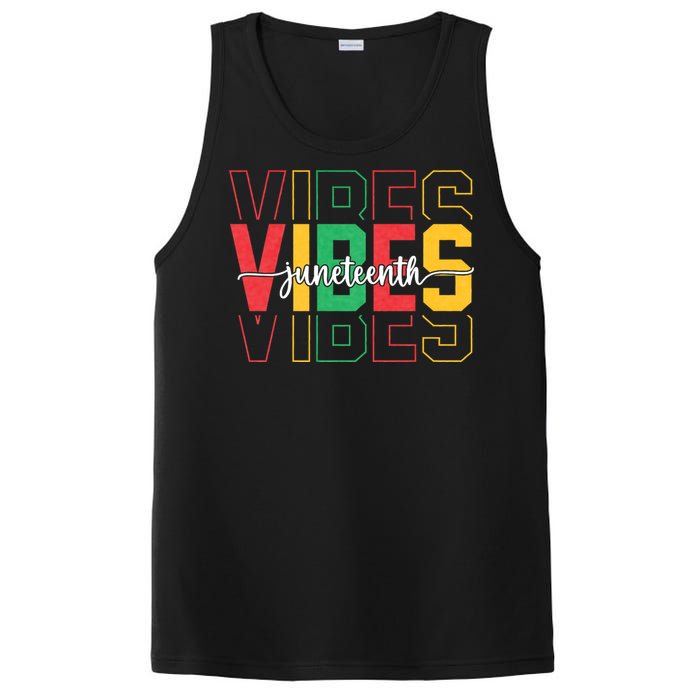 Juneteenth Vibes Retro Vintage 1865 Women Girl Afro Proud PosiCharge Competitor Tank