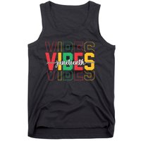 Juneteenth Vibes Retro Vintage 1865 Women Girl Afro Proud Tank Top