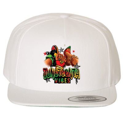 Juneteenth Vibes Sneaker And Heel Afro Woman Wool Snapback Cap