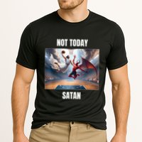 Jesus Vs Satan Playing Basketball Not Today Satan Performance Shirt