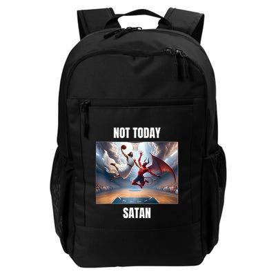 Jesus Vs Satan Playing Basketball Not Today Satan Backpack